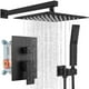 thumbnail image 1 of Regaderas para Baño Set - Dos funciones Duchas de Baño Modernas, Sistema de Ducha Inteligente Mezclador, Regadera Negro, Incluida Válvula Empotrada Kit, 1 of 7