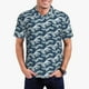 thumbnail image 1 of Balery A Japanese Great Wave Camisa Polo de Hombre con Estampado, de Manga Corta y Tejido Medio, Camisa Tipo Golf Polo-Medium, 1 of 6