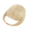 thumbnail image 6 of Benehair Clip in Fringe Hair Extensions as Humam Neat Bangs Thick Hairpiece 6" Dark Blonde Mix Bleach Blonde, 6 of 7