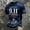 Blue, variant on Xneal 911 25th Anniversary T-Shirt Short Sleeve Casual Never Forget 911 Print Blue Shirts for Men Size 2XL