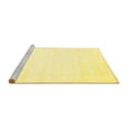 thumbnail image 2 of Ahgly Company Machine Washable Indoor Square Solid Yellow Modern Area Rugs, 4' Square, 2 of 4