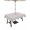 Gray, variant on Outdoor Tablecloths with Umbrella Hole & Zipper, Black White Branches 54x80 Inch Tablecloth Rectangle, Vintage Art Farmhouse Waterproof Table Cloth, Patio/Pool/Picnic Table Covers