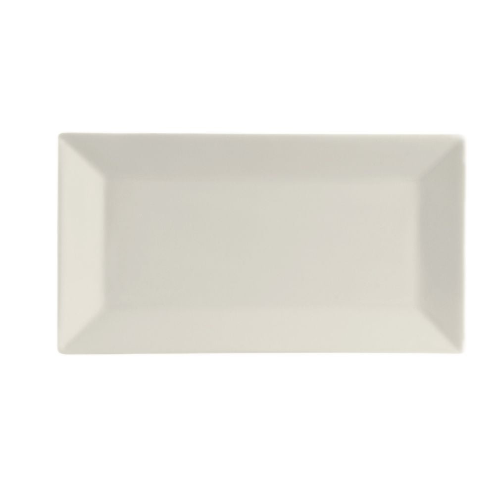 CAC China KSE-21 Kingsquare 12-Inch Super White Porcelain Square Plate Box of 12 