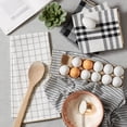 thumbnail image 6 of Contemporary Home Living Farmhouse-Style Woven Kitchen Dishtowels - 28" - Black and White - Set of 5, 6 of 6