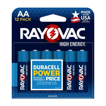 Rayovac High Energy AA Batteries (12 Pack), Double A Batteries