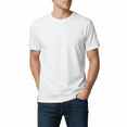 thumbnail image 5 of Hanes Essential Men's White T-Shirt - 100 Cotton, Short Sleeve Crew Tee - 12 Pack, Sizes XS-5XL, 5 of 5