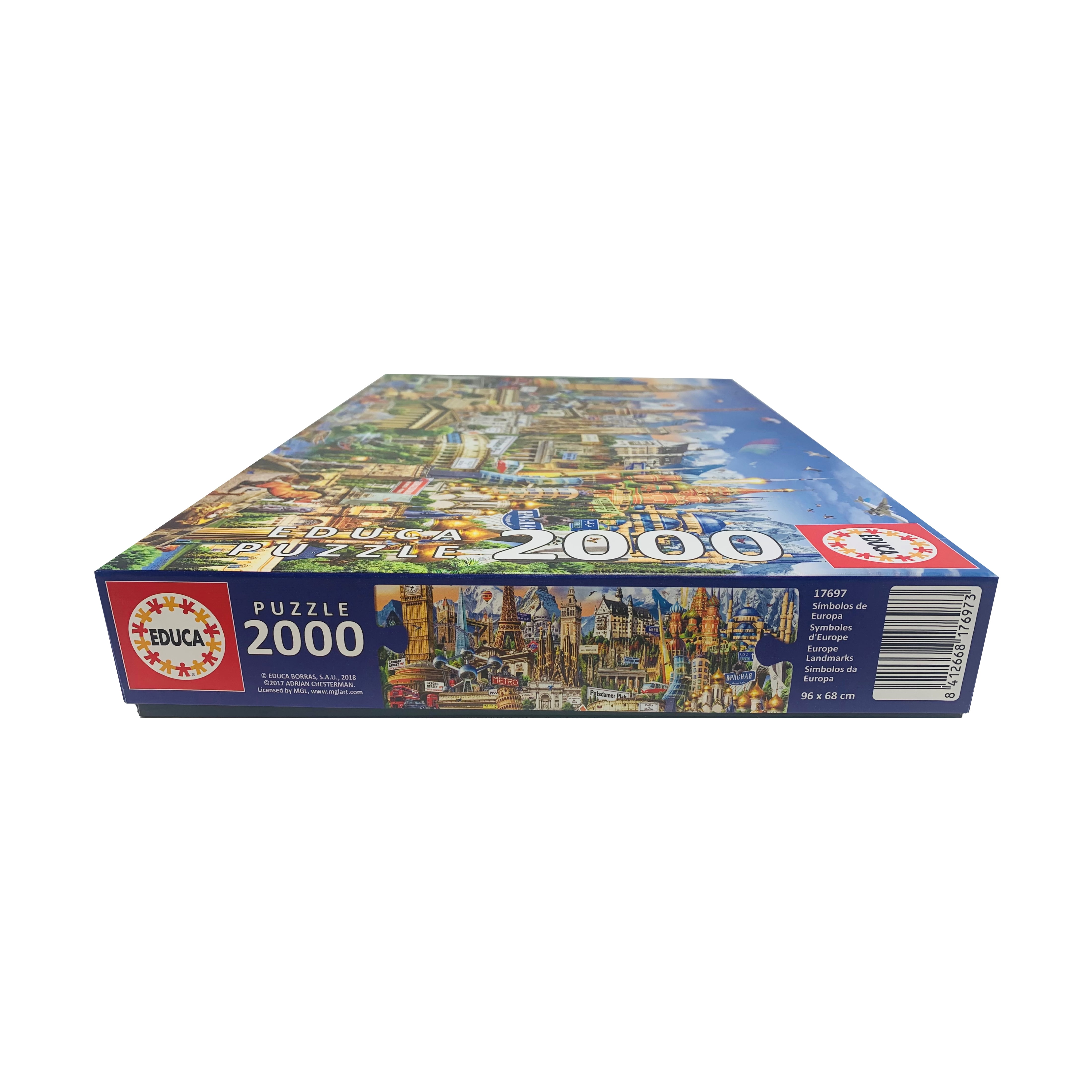 Educa Borrs 17697 Symbole Von Europa Educa Borras Europe Landmarks 2000 Piece Jigsaw Puzzle, Multi