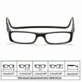 thumbnail image 2 of Gafas de lectura magnéticas plegables con cierre a presión en la parte delantera, para colgar al cuello., 2 of 5