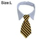 thumbnail image 2 of Negro amarillo l Corbata para mascotas pajarita para perro corbata a rayas para perro bufanda para mascotas escote falso toalla de agua, 2 of 5