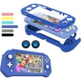 thumbnail image 1 of XIHAMA Switch Lite Case Protective Case for Nintendo Switch Lite, Case Compatible with Nintendo Switch Lite Hand Grip Case with Detachable TPU+Built-in PC Screen Protector & 2 x Thumb Grip Caps, 1 of 8