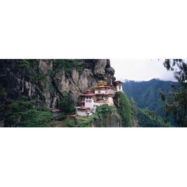 Monastery On A Cliff Taktshang Monastery Paro Bhutan Poster Print by - 36 x 12