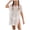 White, variant on mgoYE Big Girl's V Neck Crochet Short Sleeve Beach Dress Summer Swimsuit Bikini Cover Up(Pink,10-12 Years)
