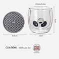 thumbnail image 3 of Tazas lindas Taza de panda de vidrio de doble pared Taza de café transparente Taza de leche Tazas de café de vidrio Tazas transparentes Buen regalo, 3 of 7