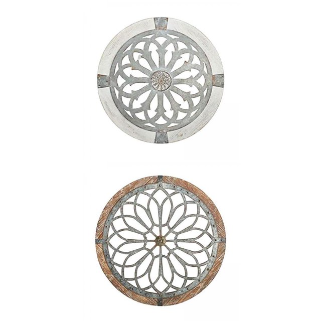Medallones de Pared BLESIY Decorativos de Metal Arte de Pared Redonda