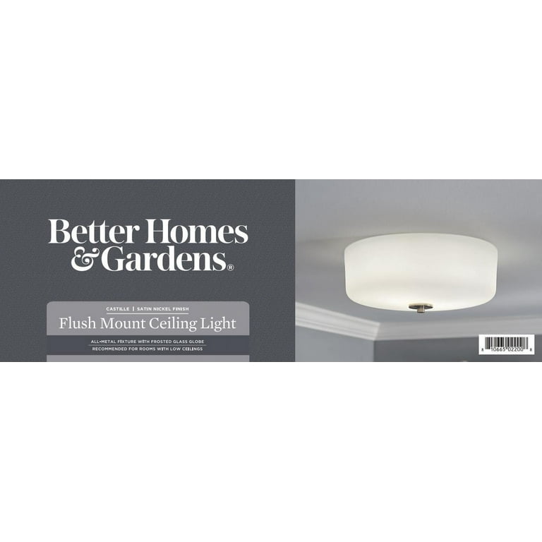 Better homes and gardens flush mount ceiling sale light