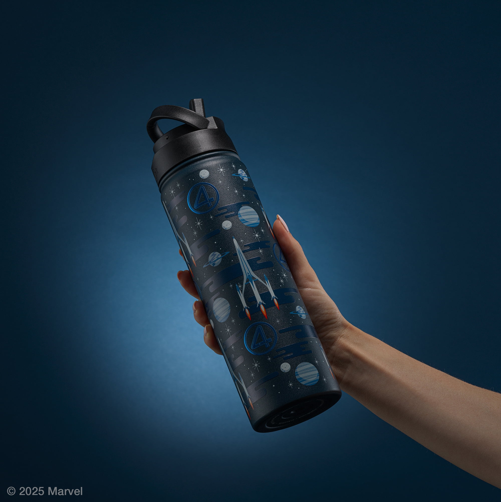 Fantastic Four Prepare 4 Launch Stainless Steel Water Bottle - 22 oz