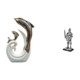 thumbnail image 1 of Estatua de delfín de cerámica, escultura blanca, figura decorativa, estatua de caballero, arte coleccionable, artesanía con material de resina, adecua, 1 of 8