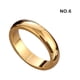 thumbnail image 4 of Anillo de Aleación Qarigey Estilo moderno Oro Talla 6, 4 of 6