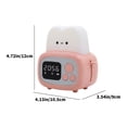 thumbnail image 3 of FYTPOV Toaster Alarm Clock Countdown Luminous Clock USB Rechargeable Companion Sleep Timer Led Dimmable Bedside Night Light, 3 of 5