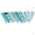 thumbnail image 1 of 2 piezas azul banderines bandera bandera banderín tela de banderas triangulares decoración vintage de dos cara para bod mayimx Banderas de la bandera del feliz cumpleaños, 1 of 8