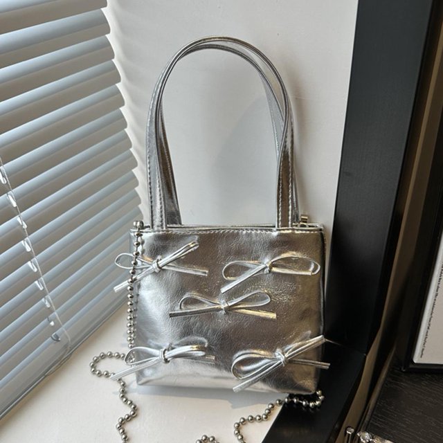 Ruifaya 2024 Nuevo bolso de mano con lazo, moderno y vanguardista, lindo y dulce.