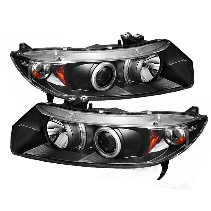 Spyder Honda Civic 0608 2Dr Projector Headlights CCFL Halo Black