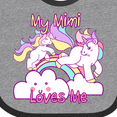 thumbnail image 4 of Inktastic My Mimi Loves Me Unicorn Girls Baby Bib, 4 of 4