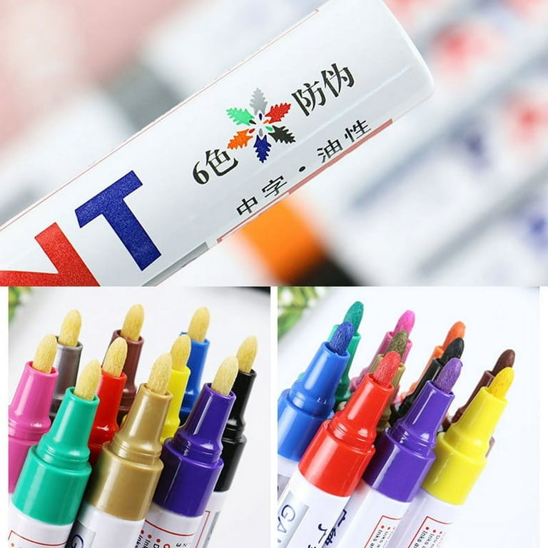 12 Colors Retro Color Writing Brush Writing Marker Pen Painting Hand  Account Calligraphy Pen Sketch Soft Brush Student Art Supplies Art Pens