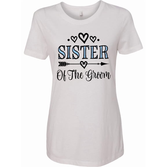 Inktastic Sister of the Groom Wedding Party Women's T-Shirt