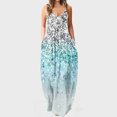 thumbnail image 2 of Maxi vestidos de mujer verano casual cuello en V sin mangas vacaciones playa bolsillos vestido largo Fridja hjkh6258, 2 of 5