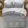 thumbnail image 7 of U by Bedsure 2 Pieces Twin Comforter Bedding Set, Grey Comforter Set for All Seasons, 1 Lightweight Prewashed Comforter and 1 Pillowcases,Twin,Grey, 7 of 7