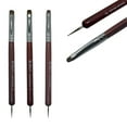thumbnail image 1 of NEVI USA Juego de 2 brochas de marta: cepillo profesional acrílico para limpieza de manicura francesa y bolígrafo para puntear uñas | Herramientas esenciales para un arte de uñas de precisión y cutícu, 1 of 3