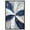 Black Frame, variant on white And Blue Blossom II Canvas Indigo Abstract Art by Art Remedy, White Frame, 16" x 24"
