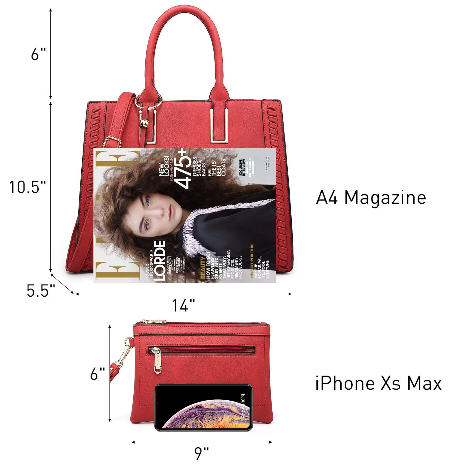 Dasein Women Satchel Handbags Vegan Leather Purses Tassel Shoulder Bags Work Tote for Ladies with Long Strap