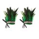 thumbnail image 1 of 2 calentadores de brazos de felpa para carnaval, baile, Brasil, Halloween, mujeres verde, 1 of 9