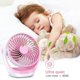 thumbnail image 2 of Desk Fan Small Table Fan with Strong Airflow Quiet Operation Portable Fan Speed Adjustable Head Pink, 2 of 2