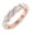 Rose Gold, variant on Mels - Signature Half Way Diamond Eternity Band