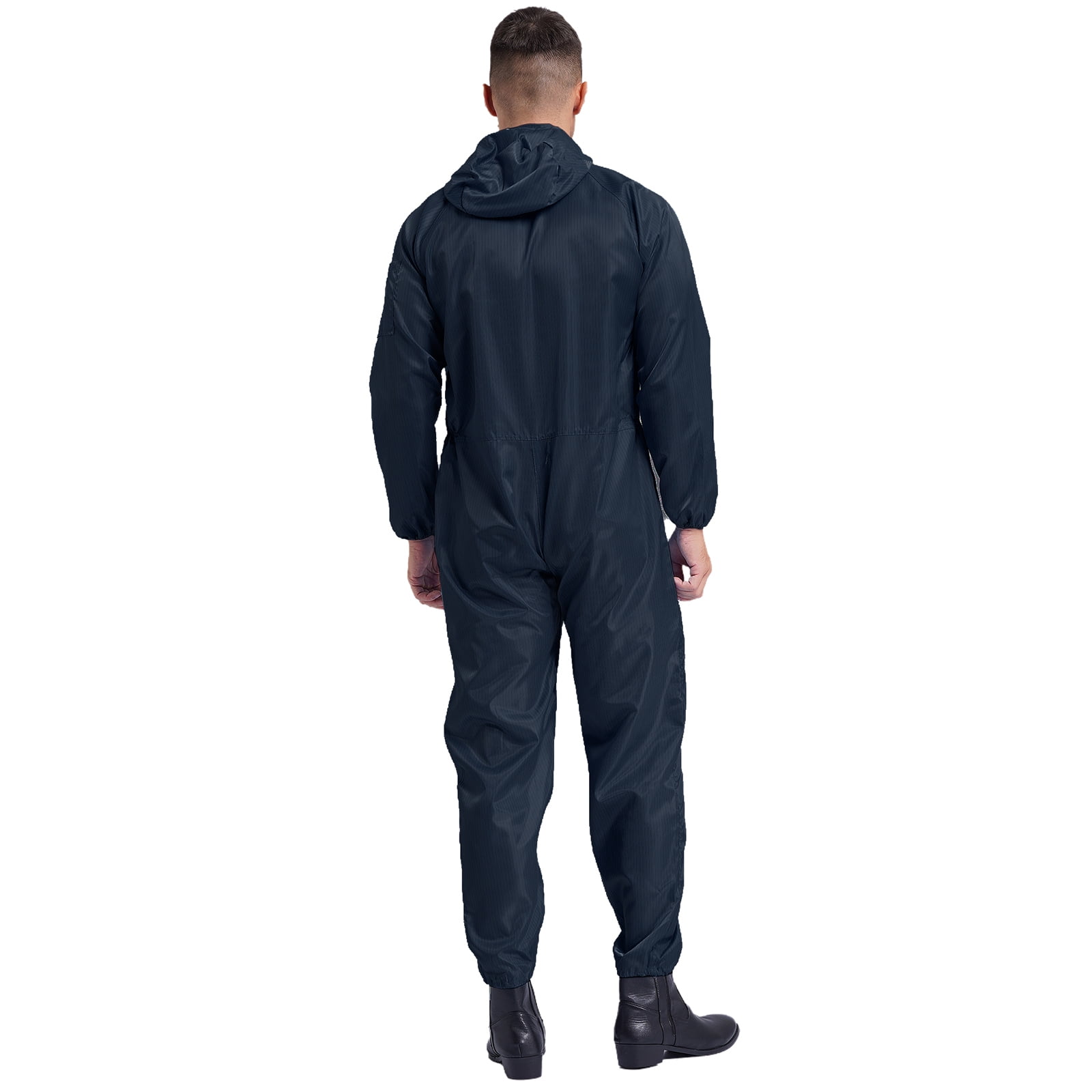 YONGHS Mens Anti-Static Bodysuit Coverall Zip Up Jumpsuit