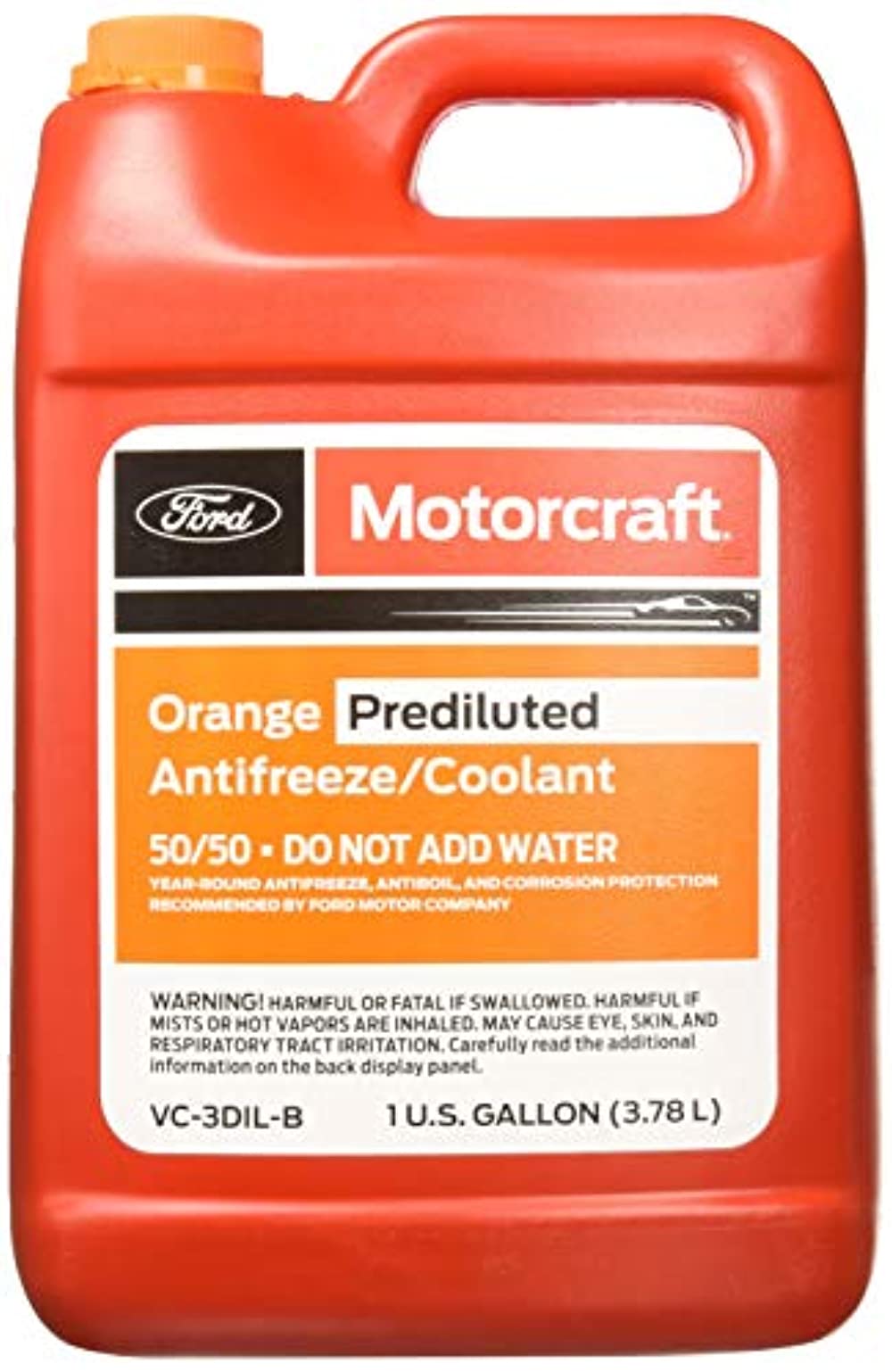 Motorcraft VC-3DIL-B Orange Prediluted Antifreeze / Coolant - Gallon
