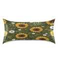 thumbnail image 2 of Satin Pillowcase Home Luxury Envelope Pillowcases Soft And Smooth Sunflower Daises Pattern, 2 of 6
