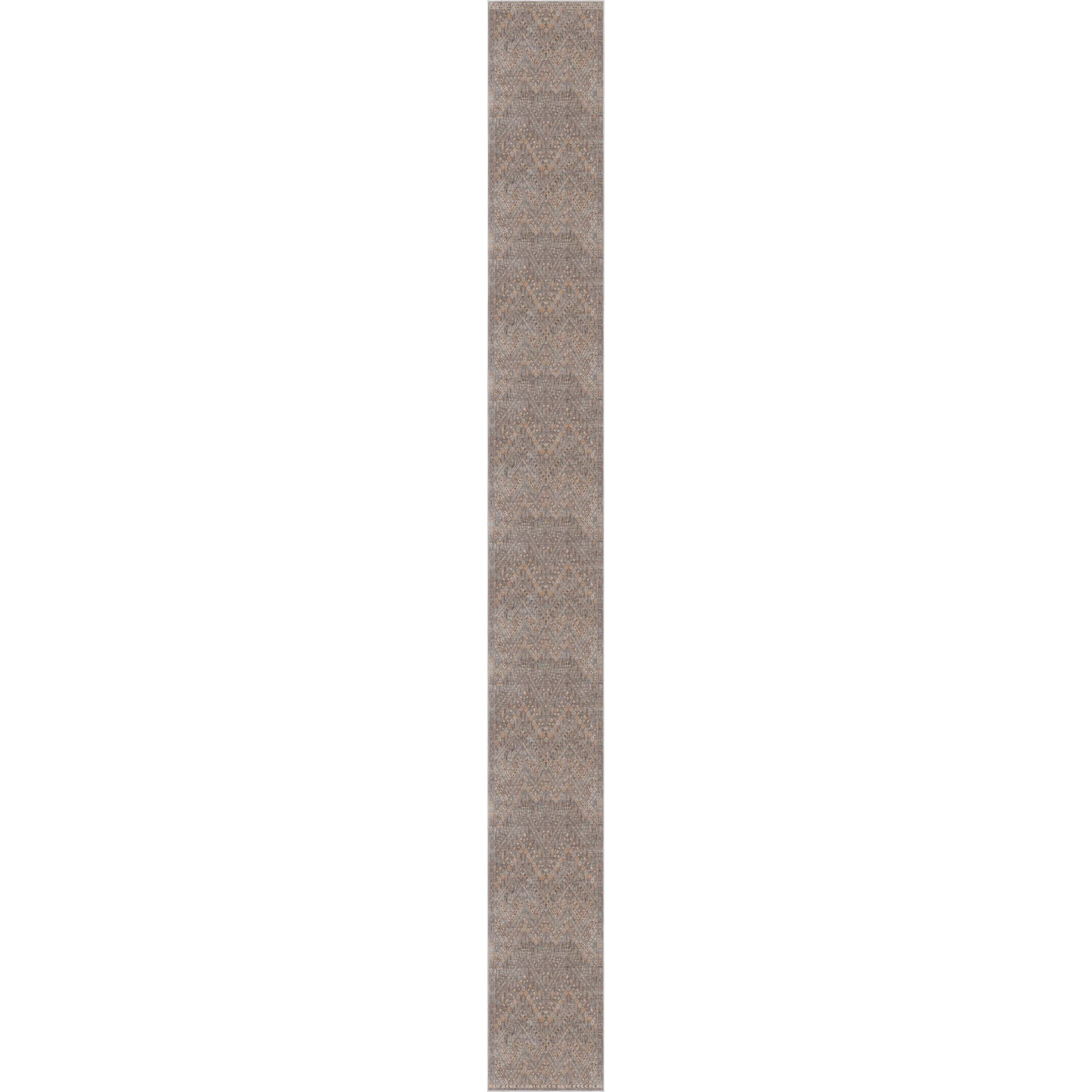 Well Woven Asha Anya Vintage Tribal Grey 2'7" x 24'9" Runner Rug