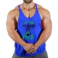 thumbnail image 4 of Débardeur de Musculation pour Hommes Sans Manches en Coton Imprimé Décontracté Été, 4 of 7