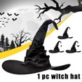 thumbnail image 2 of Pleated Witch Hat, Halloween Party Witch Hat, One Size, 2 of 7