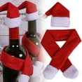 thumbnail image 4 of Skfvkab 3Pcs Mini Christmas Doll Hat and Scarf, Santa Hats Scarf Cup Bottle Xmas Doll Crafts for DIY Craft Art, 4 of 9