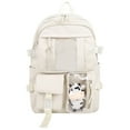 thumbnail image 1 of lionlar Large Capacity Bag with Side Pockets Laptop Casual Travel White, 1 of 9