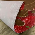 thumbnail image 5 of Ambesonne Strawberry Place Mats Set of 4, Strawberries Chocolate, Standard Size, Brown Red, 5 of 6