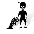 thumbnail image 1 of Jardín silueta Halloween Scary Ground Mounted Sign Patio trasero al aire libre Decoración del patio, tipo A Vogacara HA007928-01, 1 of 6