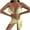 Yellow, variant on Bzhegqhd Womens Bikinis High Waist Clearance,Women's Solid Color Sexy Bikini Backless Drawstring Strap Split Swimsuit Three Piece Set