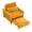 Yellow, variant on AOOWOW 32 inch Convertible Lazy Sofa Chair, Gray Pull-Out Sofa Bed with Pillow, Multifunctional Single Couch for Bedroom, Balcony and Small Apartment