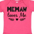 thumbnail image 4 of Inktastic My Memaw Loves Me Boys or Girls Baby Bodysuit, 4 of 5
